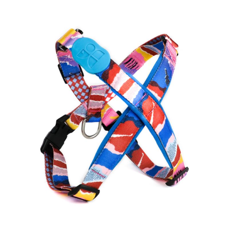 Colorful PRO Protective Trachea Dog X Harness