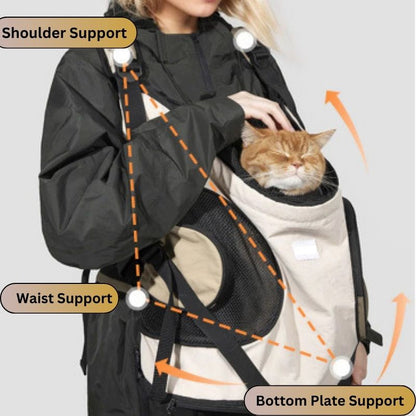 Comfortable Front-Carry Pet Backpack - Inspired by Baby Carriers